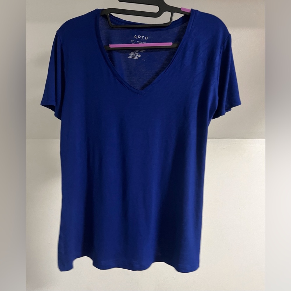 Apt. 9 Women's V-Neck Tee - Cobalt Blue